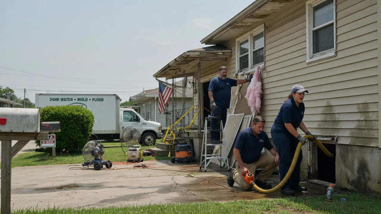 Water Damage Repair in Mount Auburn, IL near me